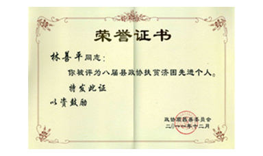 盡心盡力謀發(fā)展 盡職盡責(zé)為和諧--記縣政協(xié)常委、虹潤(rùn)公司董事長(zhǎng)林善平